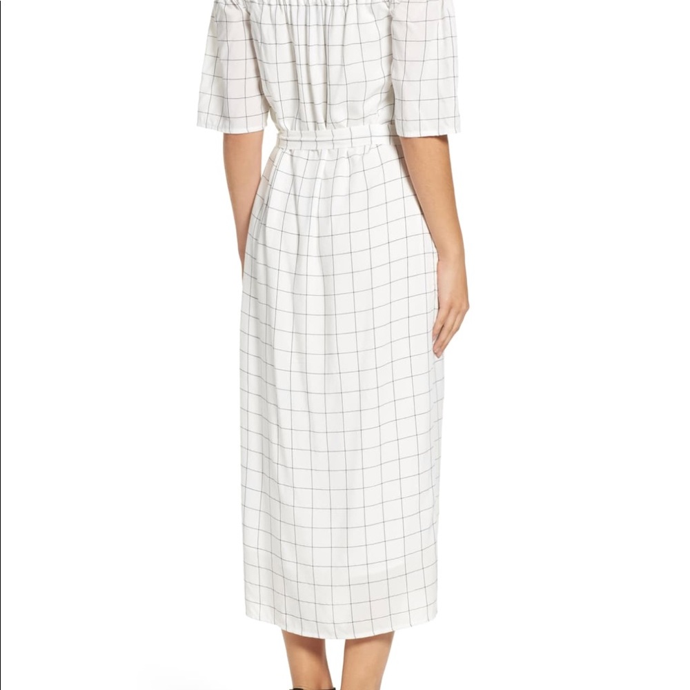 Charles Henry Shoulder white dress